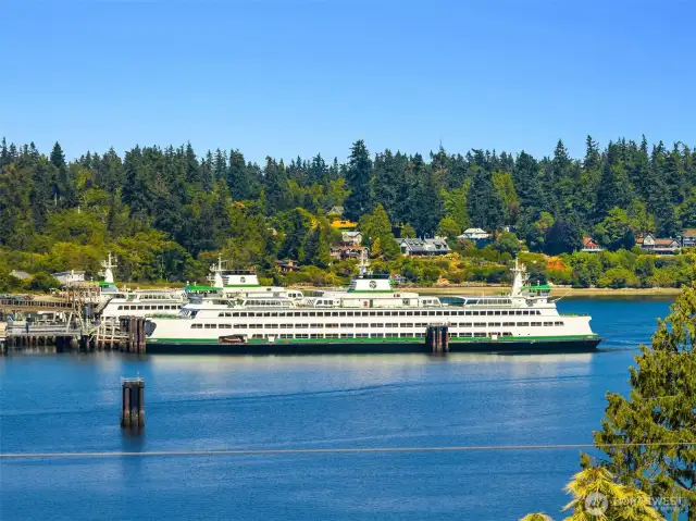 The view of the ferries never gets old...
