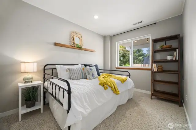 The 4th bedroom in the fully finished basement.