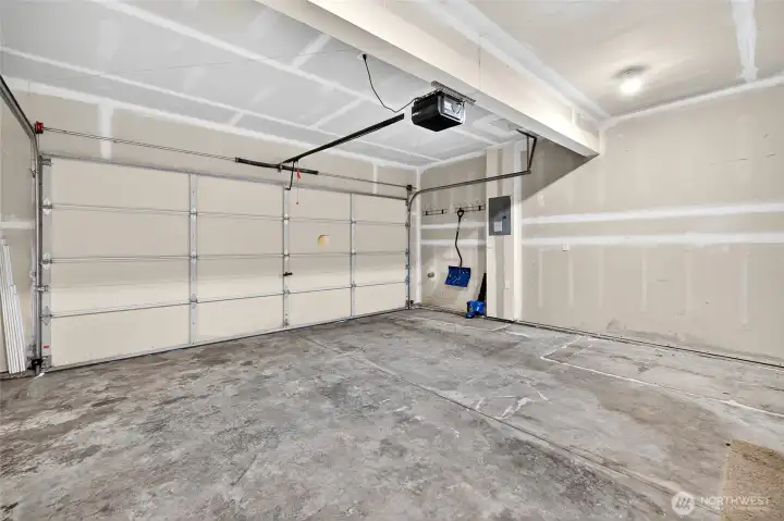 Spacious 2 car attached garage