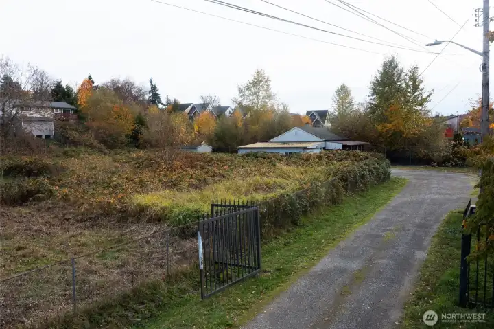 View from access road