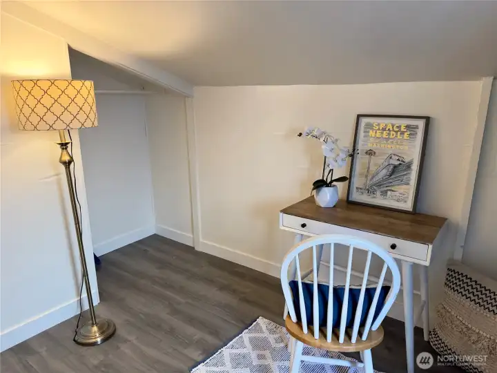 Extra closet in Laundry area.