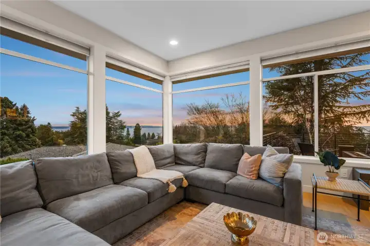 Sunken living room. Must see in person.