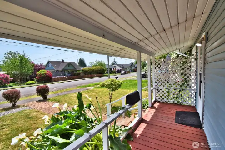 Extensive Covered Front Porch