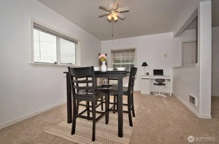 Ample Dining Area & Flex Space