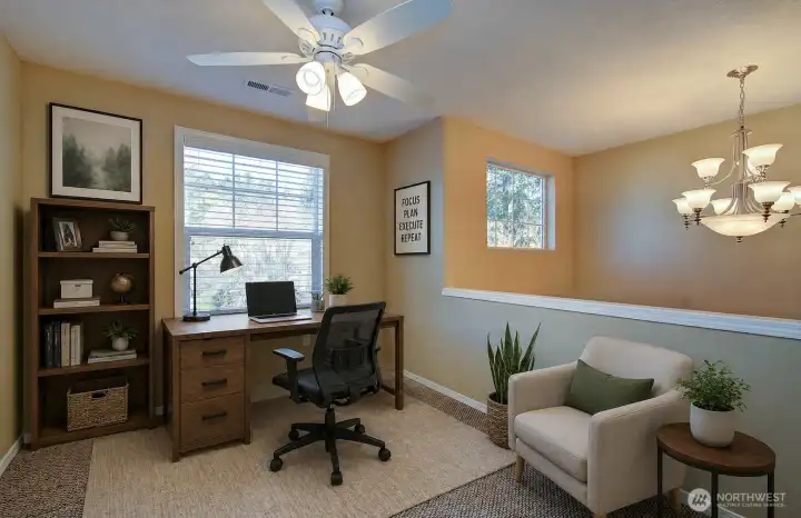 Loft virtually staged
