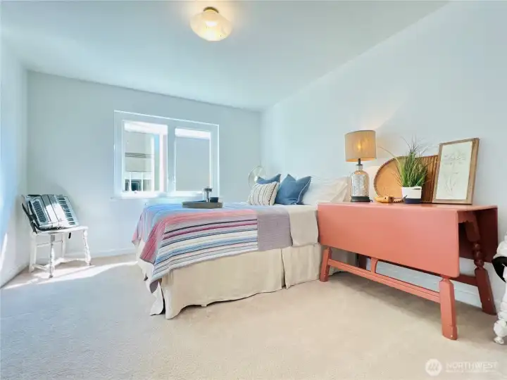 The larger bedroom with south facing light.