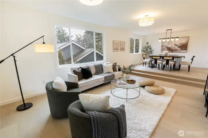 Beautiful new hardwood floors on main level.