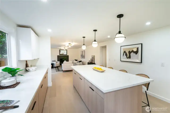 Big island becomes center of the home.