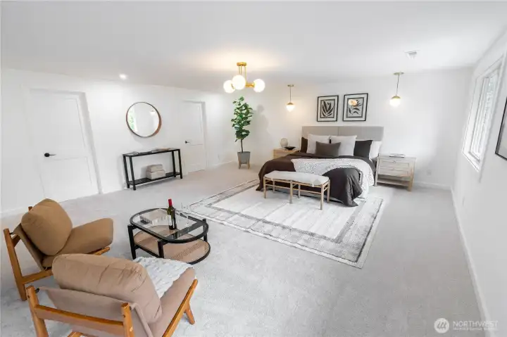 Lots of space and natural light.