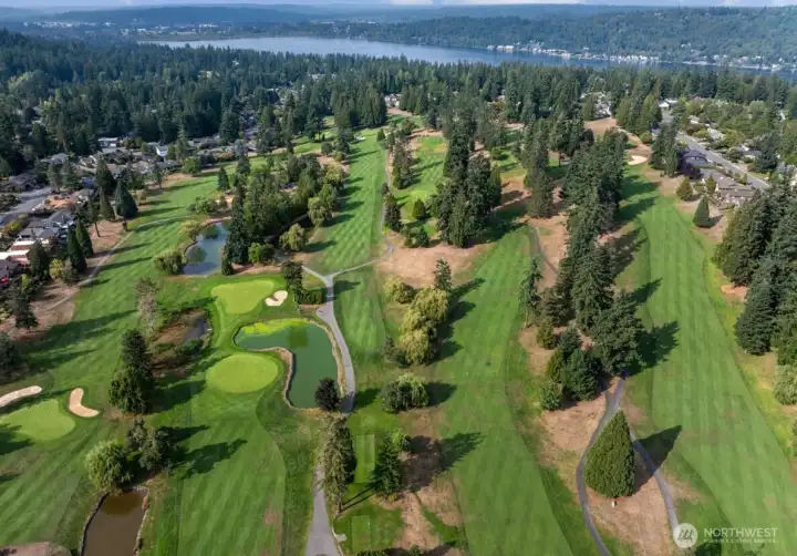 HOA perks include unlimited use of private golf course.