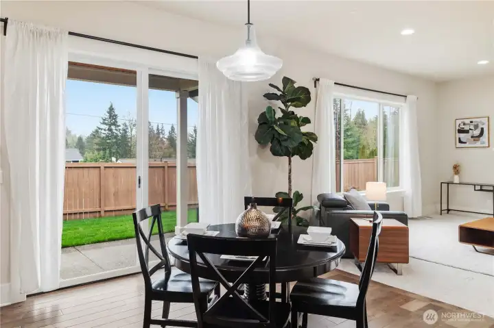 Backyard access off kitchen