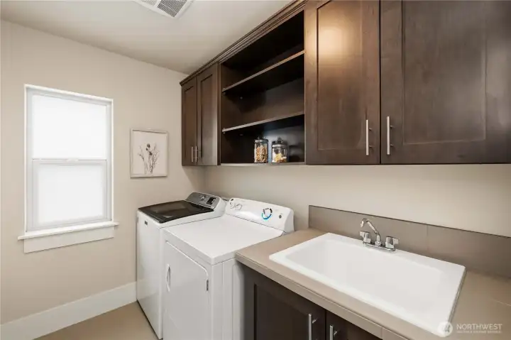 Upstairs utility room