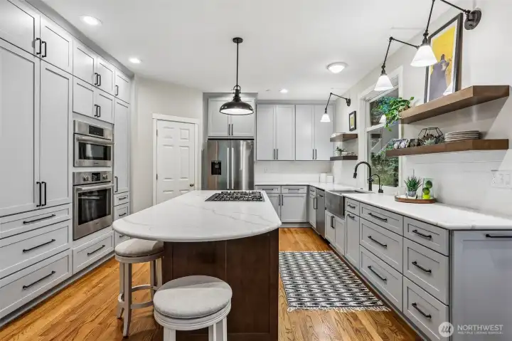 Updated in 2024, this Kitchen is full of features you need to see for yourself. Make sure to open the cabinets!