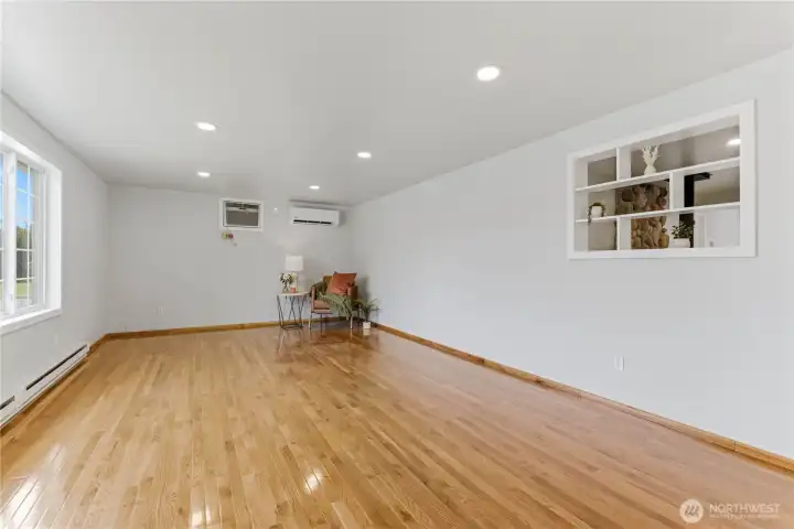 spacious living room