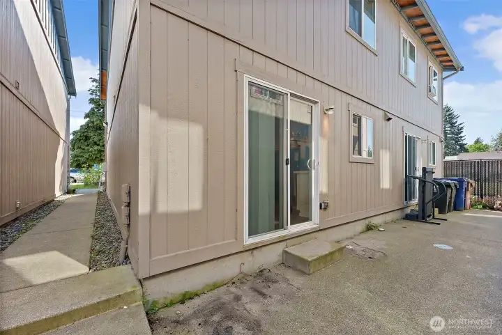 Behind both Duplexes