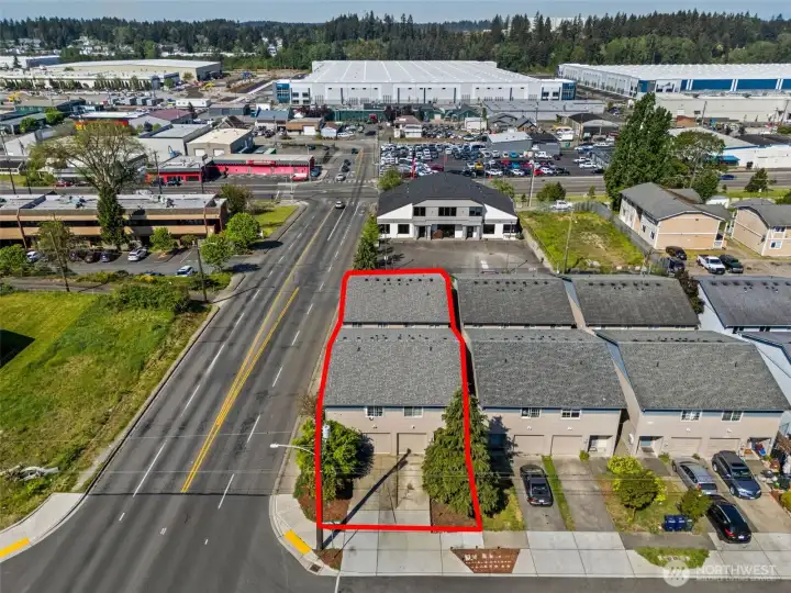 Approx. property line for both duplexes.
