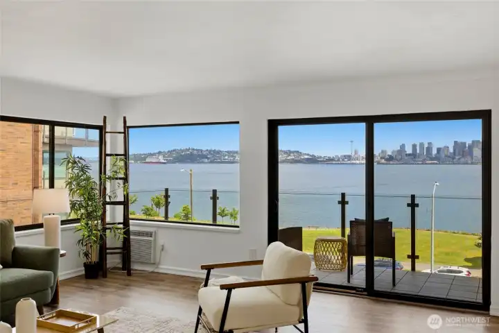Incredible views while relaxing in your living room, cooking or eating