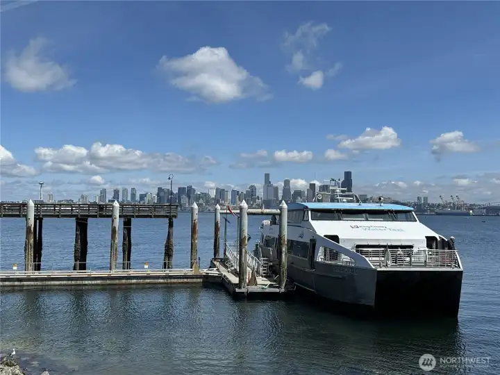 Walk to the fast ferry for an easy commute or day out in Seattle