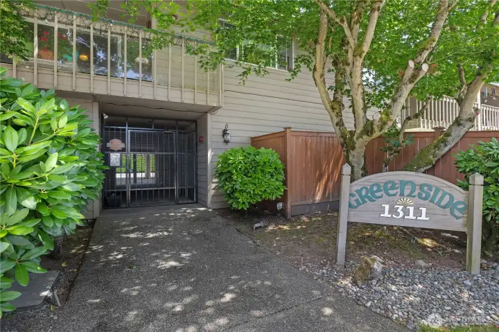 Quaint 9 unit condo complex.