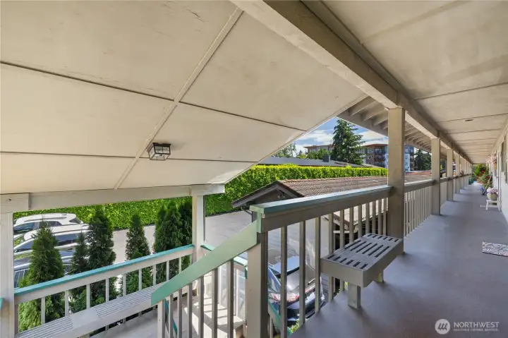 Covered entryway.