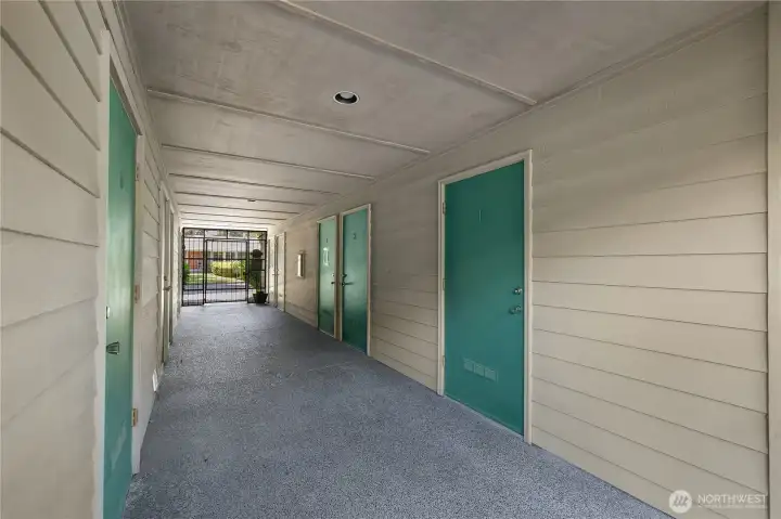 Door to on site Private Storage Unit