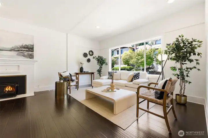 Living Room with Fireplace