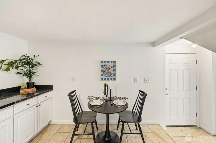 Downstairs Kitchen Eating Area