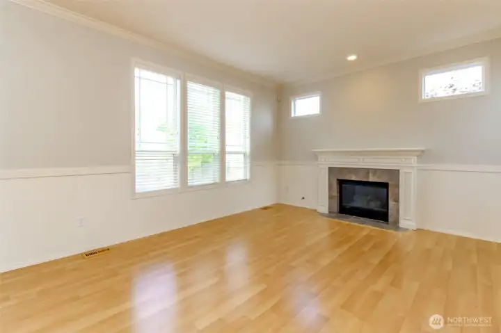 Family room with gas fireplace Family room with gas fireplace
