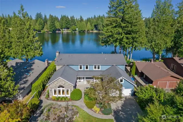 Serene and Estate like setting with gated private driveway.