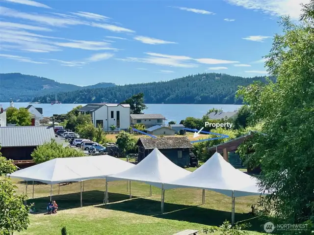 View of property from community park