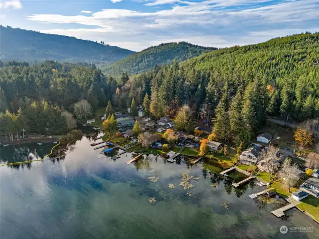 View of western end of Summit Lake where property is located.