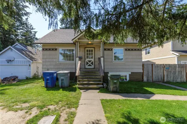 Front of home and main house access
