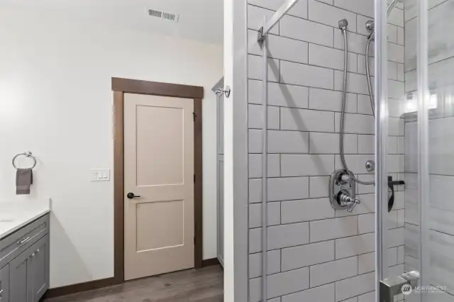 Custom tile shower in primary bath