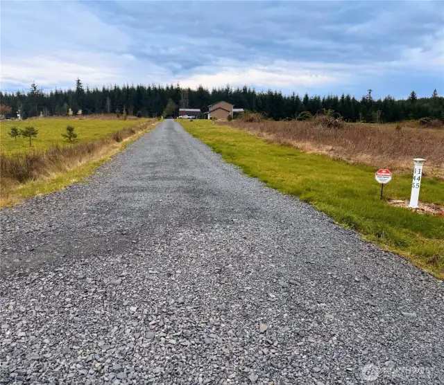 Shared driveway.
