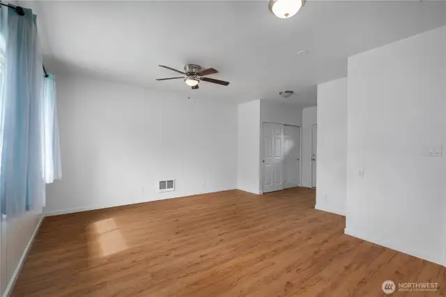 Bedroom 1 closets