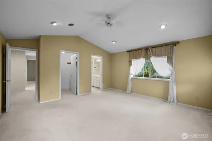 Primary retreat cross room vacant shot.