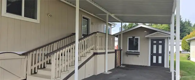 Detached storage w/power & insulation