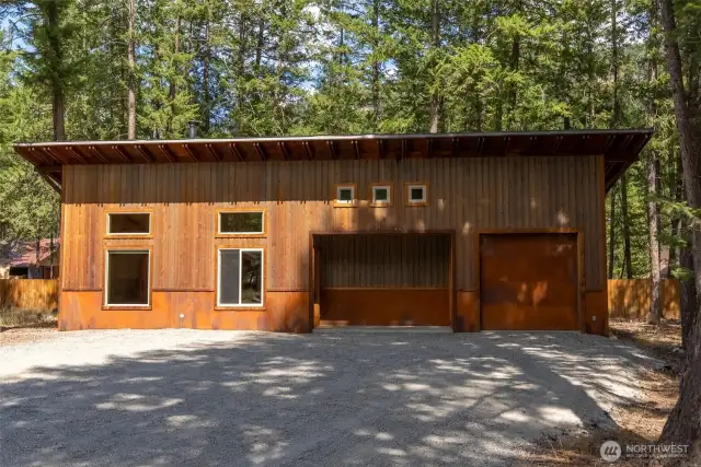 Main house & attached garage