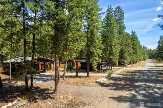View of property on left looking down Littel RD