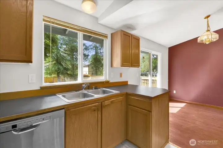 Another view of the kitchen.