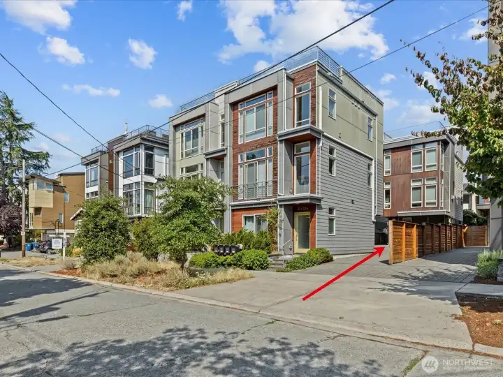Stand alone home located behind front homes