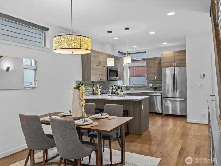 Main level kitchen & dining