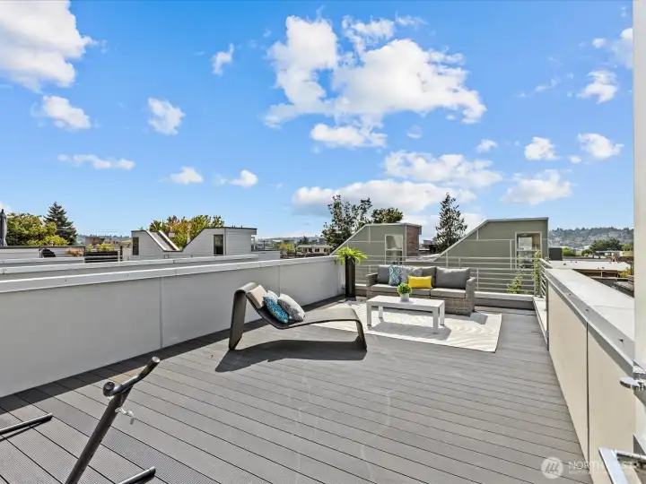 Rooftop deck with Zometek iBeam deck