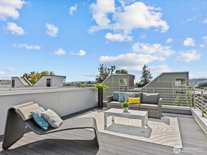 Rooftop deck with Zometek iBeam deck