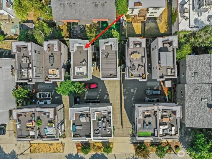 Stand alone home with spacious roof deck!