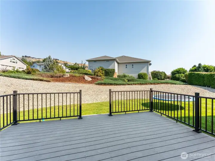 Spacious deck