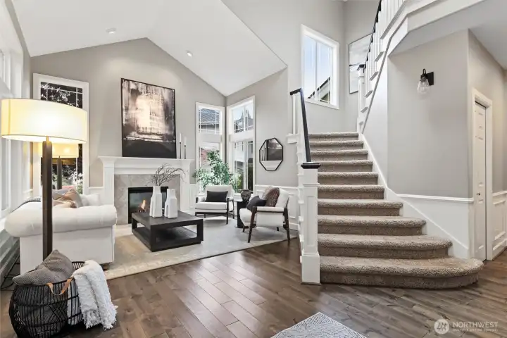 Natural light spills across the space, highlighting the thoughtful details and tasteful finishes. From the moment you step inside, you’re greeted with an atmosphere that feels both gracious and refined.