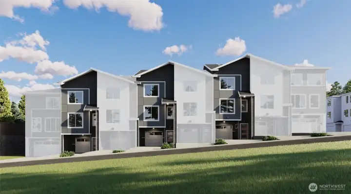 Photographs are for illustrative purposes only. Features, finishes, interior/exterior colors, landscaping and floorplan shown may vary from actual homes built.