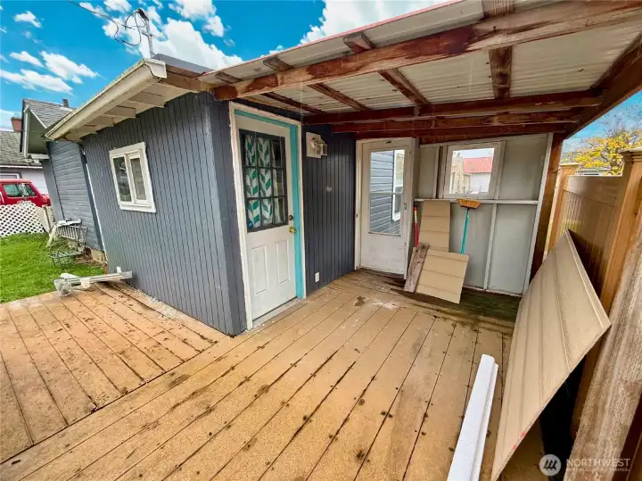 Back Deck with Covered Area