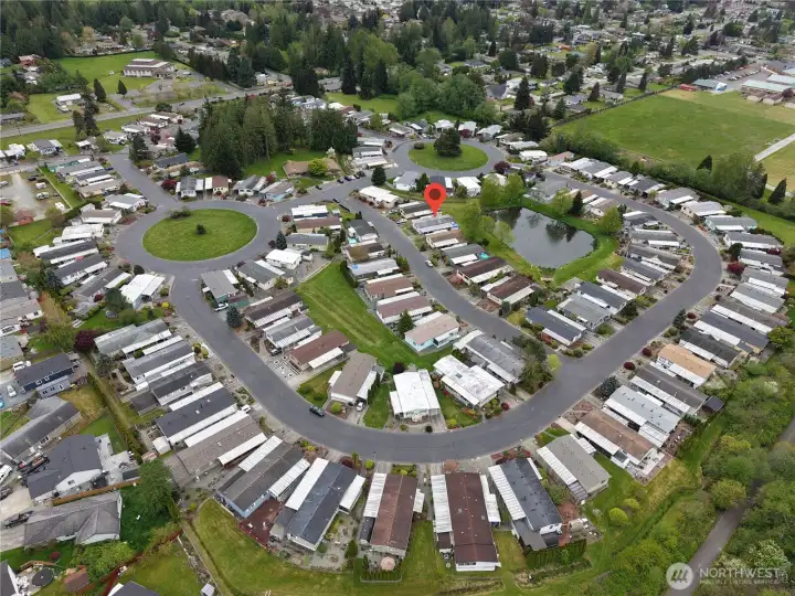 This home is located near the clubhouse and right on the pond for you to enjoy.